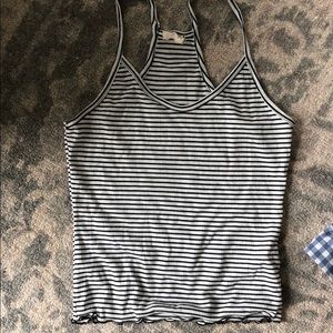 Caution to the wind striped tank top